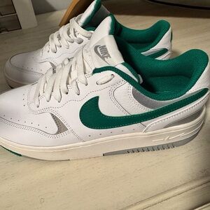 Nike Green and White Athletic Shoes